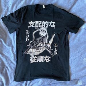 Hvy Blk Sailor Moon tee